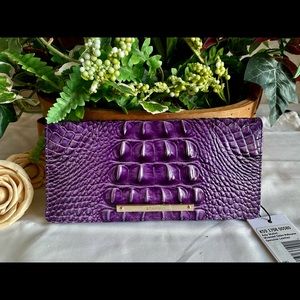 💜💜ULTRAVIOLET OMBRE ADY BRAHMIN WALLET NWT